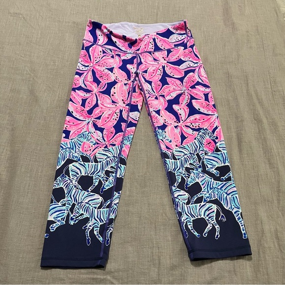 Lilly Pulitzer Luxletix Juliena Weekender Crop Royal Purple Wild Size Medium - Picture 5 of 9